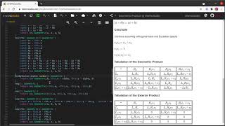 Geometric Algebra, First Course, Episode 08: The Geometric Product.