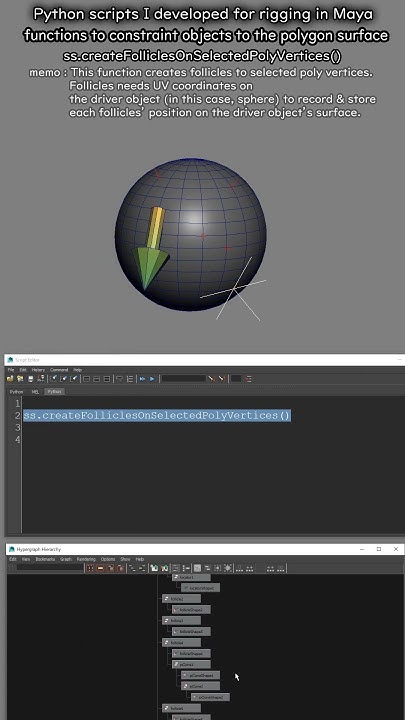Python script I coded for rigging in Maya : (memo) driver object for ...