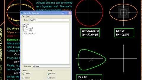Geometry with MicroStation Egg Shape Curve Formulation