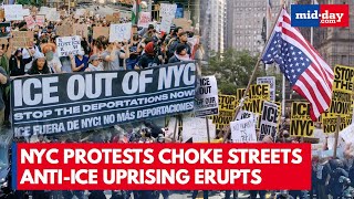 Civil UNREST in NYC: Manhattan EXPLODES as Hundreds Protest ICE Raids Amid Trump Deportation Drive