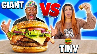 GIANT VS TINY FOOD CHALLENGE