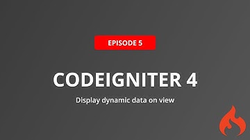 #5 How to display dynamic data on views from controller in Codeigniter4 | ProlongServices
