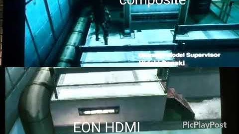 Metal Gear Solid Twin Snakes GameCube comparison EON GCHD HDMI adapter