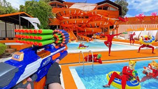 Nerf War | Ultimate Water Park Battle 9 (Nerf First Person Shooter)