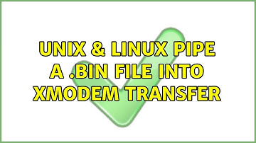 Unix & Linux: Pipe a .BIN file into XModem transfer