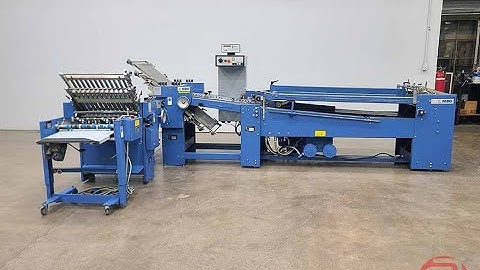2008 MBO B123 4/4 Continuous Feed Paper Folder w/ 8pg Unit and Mobile Delivery - 012224000358A