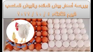 أسعار بيض المائده و البيض المخصب بكل انواعهم اليوم الثلاثاء 4/ 10/ 2022