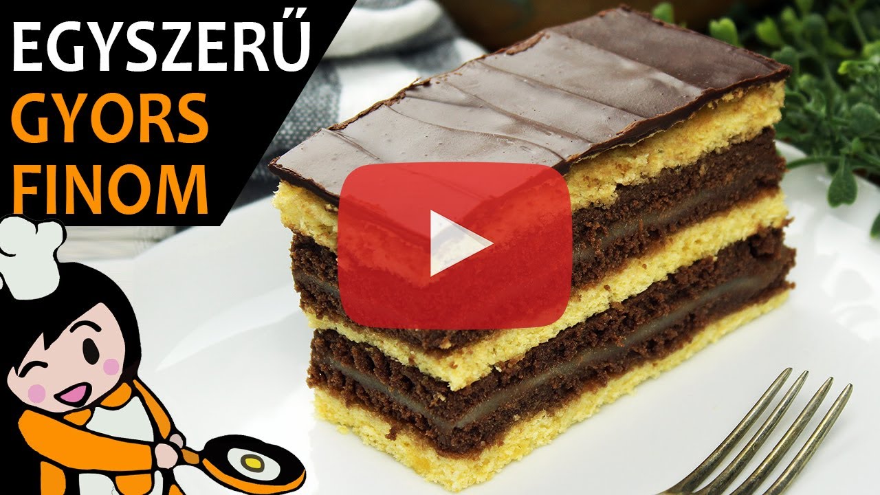 Marcipán szelet - Recept Videók