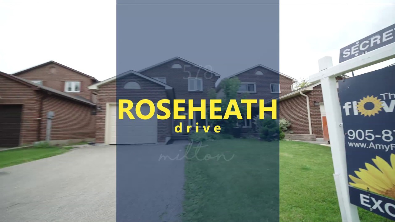 Home for Sale 578 Roseheath Drive Milton, Ontario, Canada YouTube