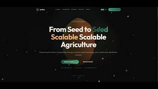 Immersive 3D Agriflowbd Landing Page | Next.js 16, React Three Fiber & GSAP Scroll Animations