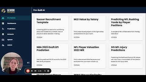 Gemini Sports Analytics: In-App Dashboards Feature
