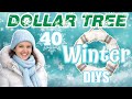 ❄️ COZY! 40 Winter Dollar Tree DIYs for Frosty Home Decor ❄️ from The Crafty Vault