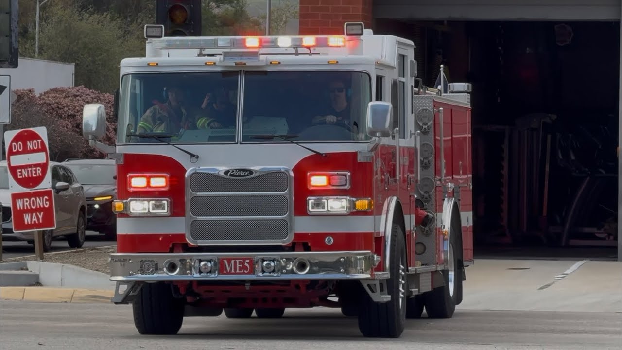 *HORN* Ventura City Fire Department Medic Engine 5 ( ME5 ) Responding ...