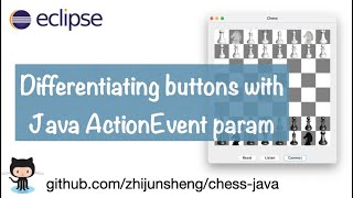 Java Chess 020: Differentiating buttons with Java ActionEvent param