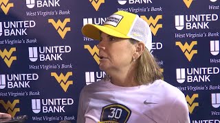 WATCH: WVU women's soccer head coach Nikki Izzo-Brown talks after beating Penn State