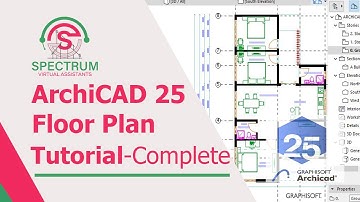 ArchiCAD 25 - How To Draw A Floor Plan In ArchiCAD 25 Tutorial For Beginners Complete Tutorial