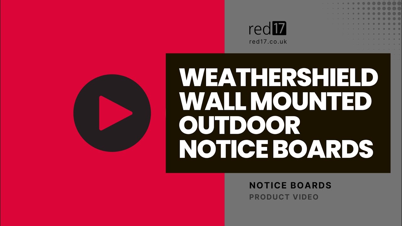 WeatherShield Wall Mounted Outdoor Notice Boards - product video by red17