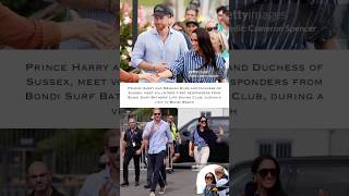 HARRY & MEGHAN MET VOLUNTEER FIRST RESPONDERS & VICTIMS OF SHOOTING DURING  VISIT TO BONDI BEACH✨