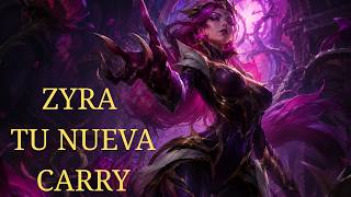 COMO ABUSAR EN LINEA CON ZYRA SUPPORT | LoL