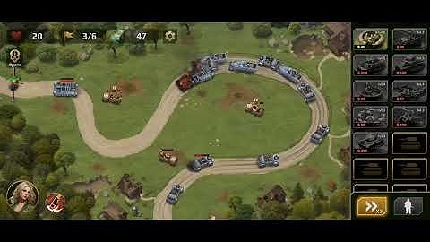 WWII Defense: RTS Army TD game Level 13 Easy (mobile)