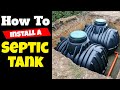 how to install a septic tank