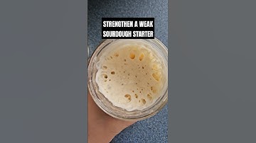 Strengthen a Weak Sourdough Starter #sourdoughstarter #shorts