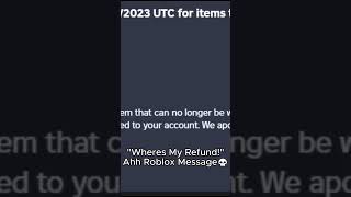 Wheres My Refund! Ahh Roblox Message💀  #edits #roblox #rblx #robloxmemes #robux #memes #memeedit