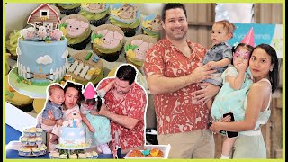 ARLO'S FIRST BIRTHDAY FARM PARTY VLOG! ❤️ | rhazevlogs