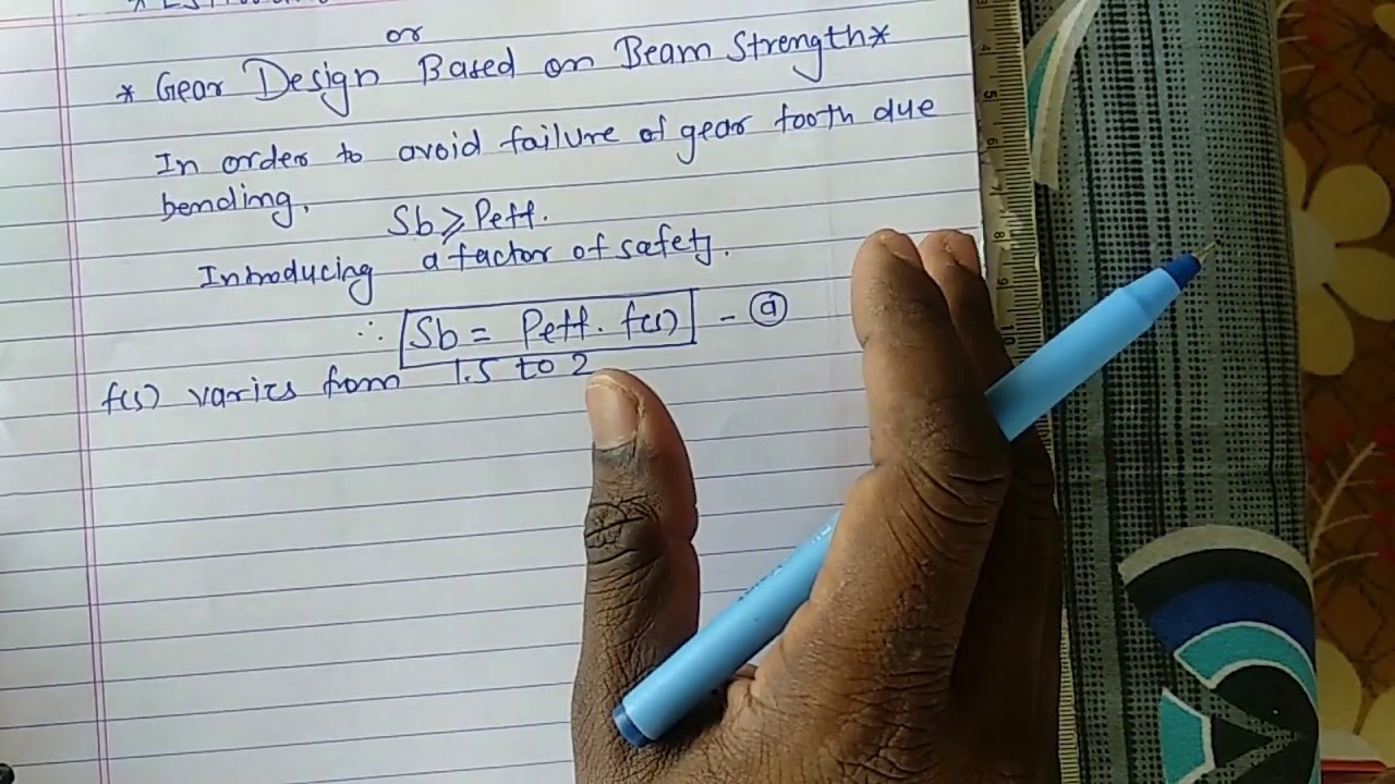 Estimation of module based on beam strength | Spur Gear | Machine Design-II