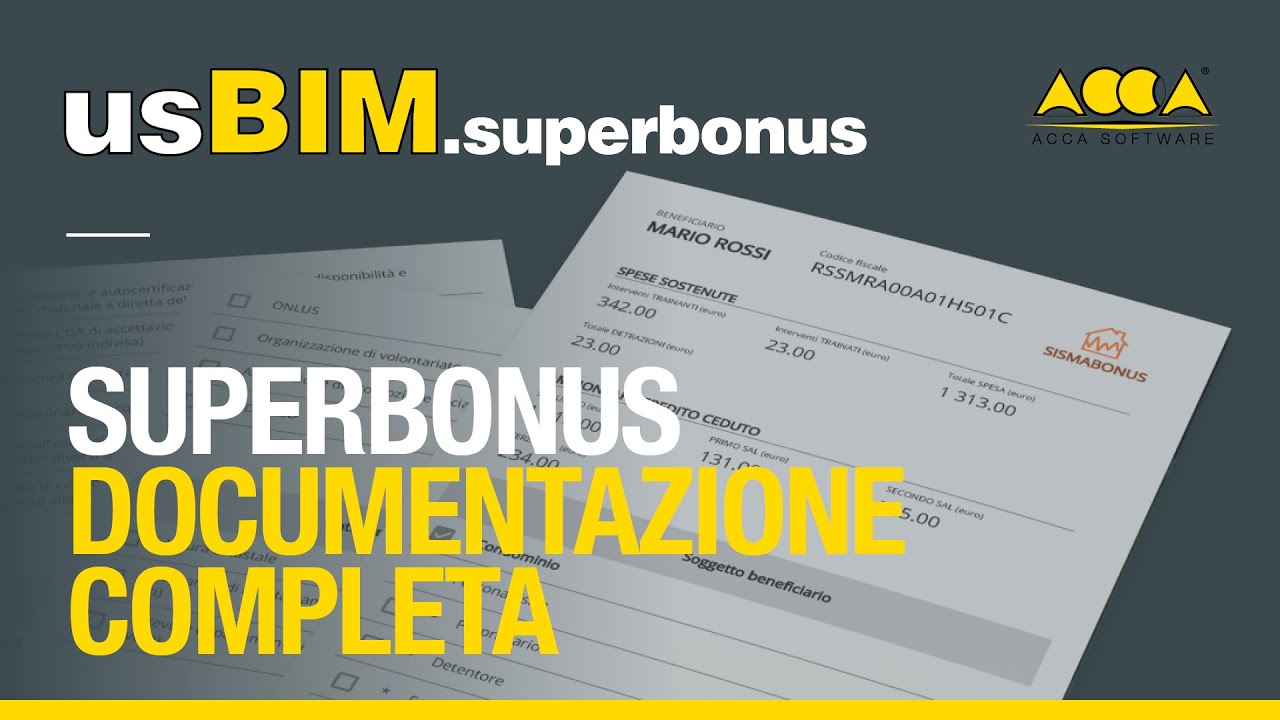 Superbonus 110%: la lista completa dei documenti - BibLus-BIM