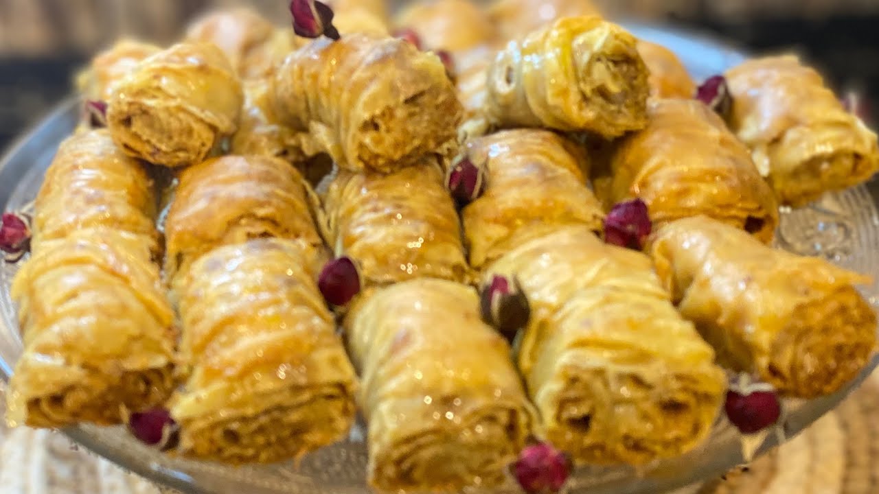 #بكوب ونص طحين راح تسوين اروع صينيه بقلاوة👍