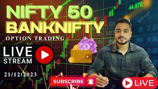 Nifty & Bank Nifty live market analysis with Ashish Stockscanner 21/12/2023