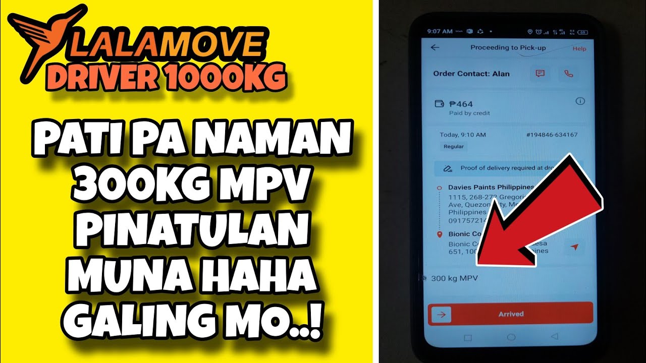 LALAMOVE DRIVER 1000KG-Pati pa naman 300kg pinatulan mo na haha galing mo! lalamove wallet 300kg