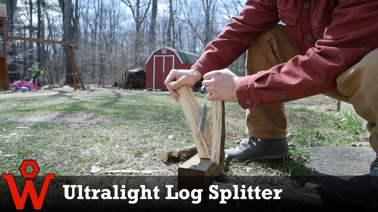 Anyone can make this super simple tool for splitting wood when camping or backpacking YouTube