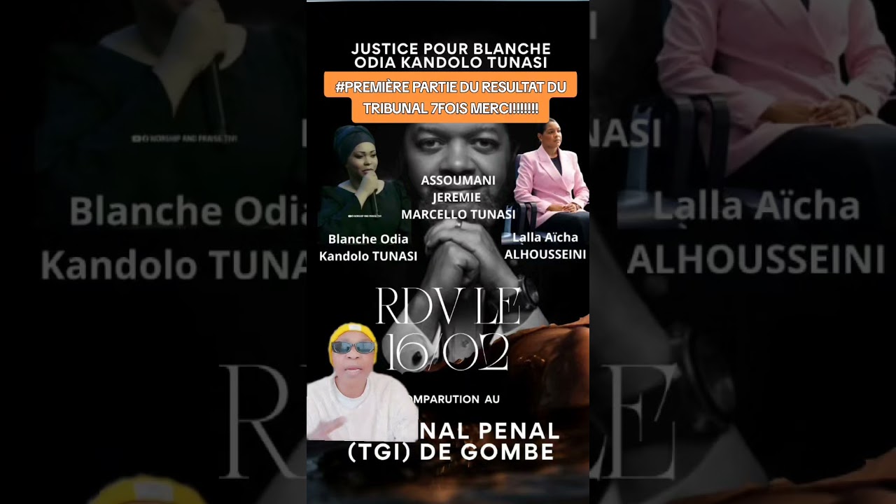 AFFAIRE Macello Tunasi ET Blanche Kandolo DU 16-02-2026 7FOIS MERCI!!!!!!!