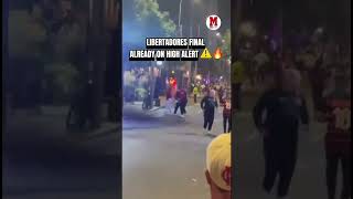 Days before the Copa Libertadores final things in Lima already look tense 😳 🔥 #Flamengo #Palmeiras