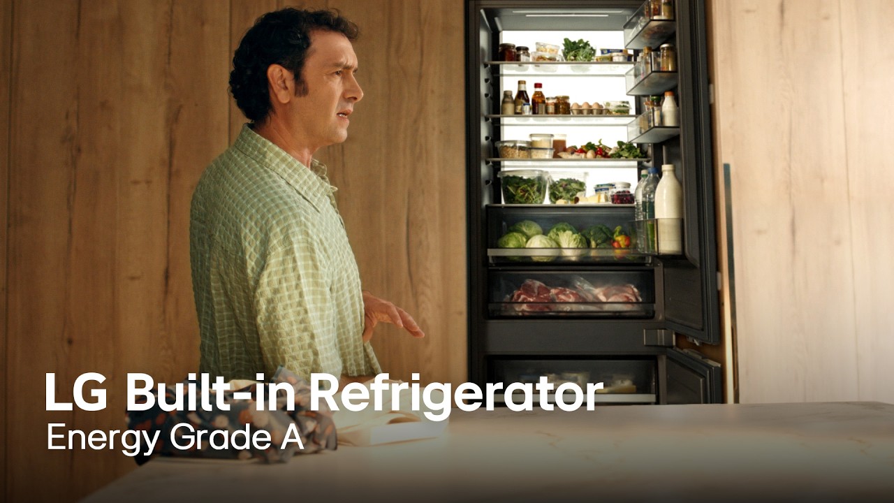 LG Built-in Wide Combi Refrigerator : Can Storage and Efficiency Work Together? | Energy A | LG