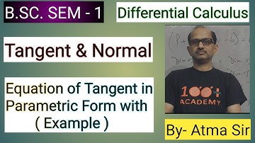 B.SC. Sem 1 Tangent Example 01