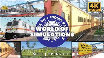 MSTS World Of Simulations Presents "Enhanced Afternoon Preset" || OPEN RAILS #msts