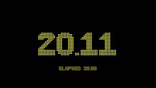 60 seconds countdown timer with 2 fractional digits accuracy