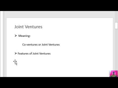 JOINT VENTURE ACCOUNTING - Introduction,Meaning for I B.Com II Semester