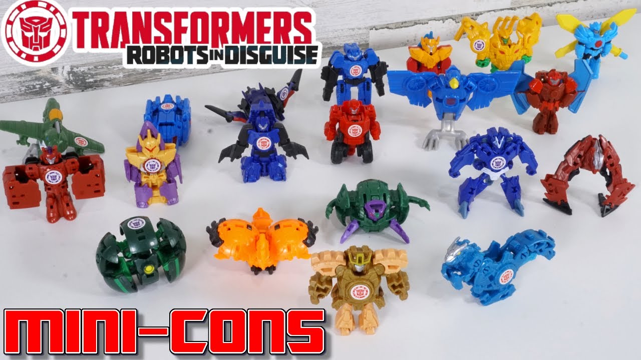 Transformers Robots in 1 Step Mini Cons Collection - YouTube