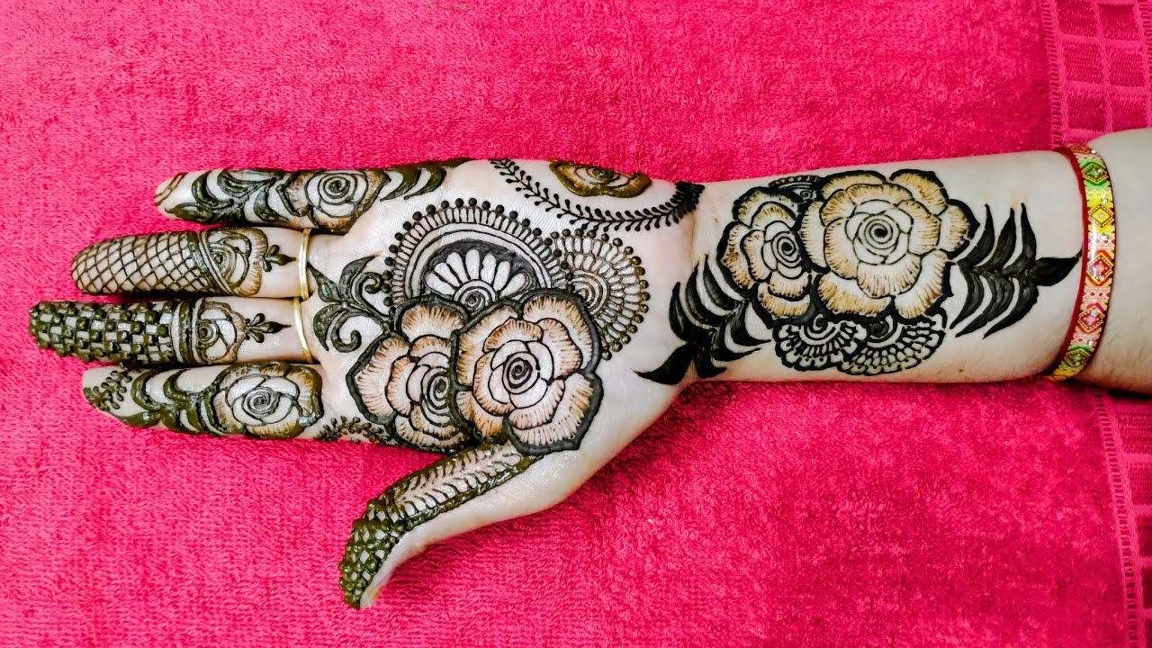 Easy Rose Mehndi Design || मेहंदी कैसे लगाया जाता है || #Mehndi #Henna#Art of ShiPra
