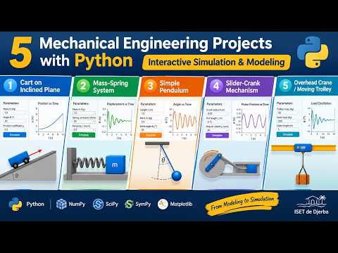 5 Mechanical Engineering Projects with Python | Interactive Simulation & Modeling