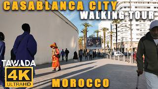 Casablanca city Walking tour 🇲🇦 4K UHD Morocco 🇲🇦