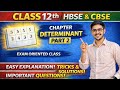 Determinants Class 12 Maths | Part 2 | Concept + Most Important Questions | CBSE & HBSE