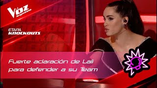 Fuerte defensa de Lali a su team: "Las comparaciones son antipáticas" - La Voz Argentina 2022