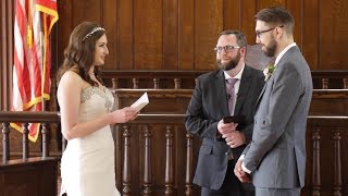 Leanna & Alex at the Lapeer County Historic Courthouse