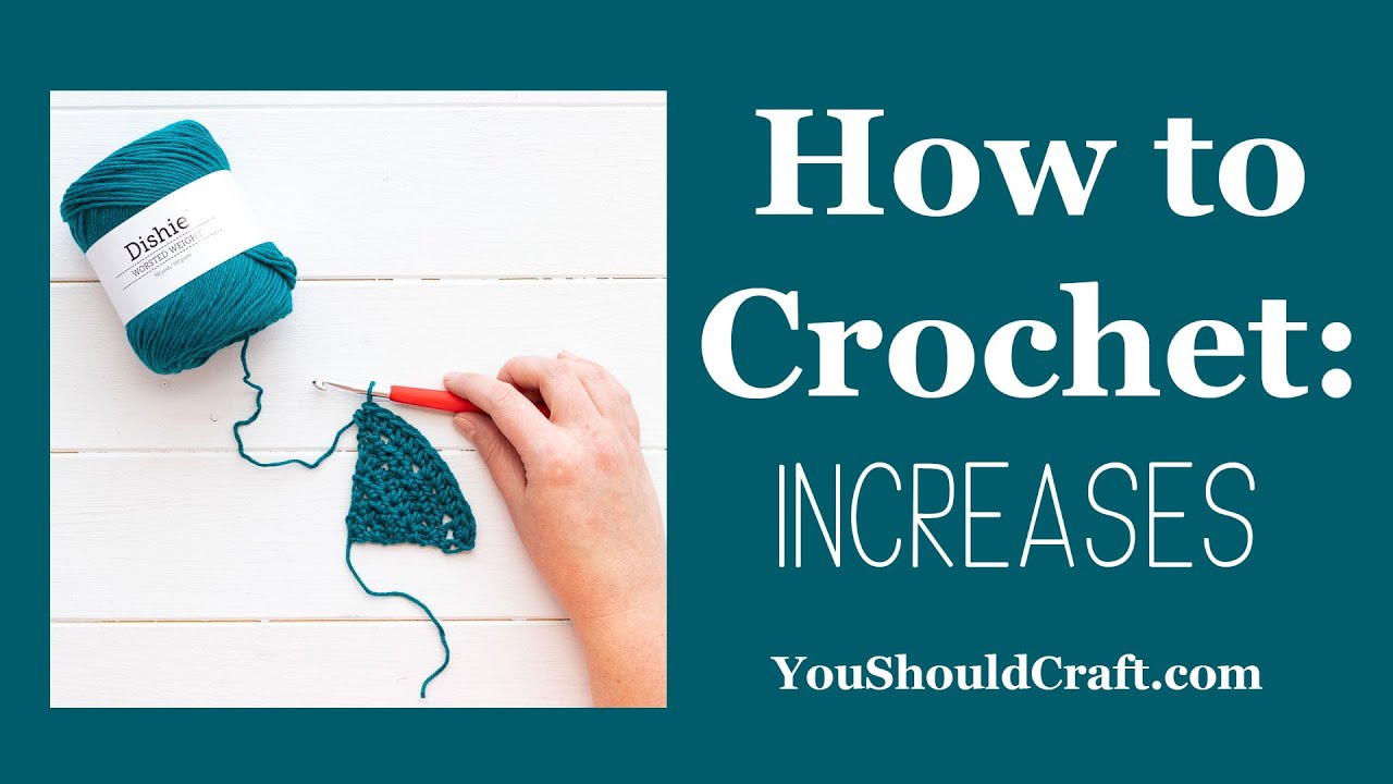How to Increase in Crochet Rows - Beginner Tutorial [aka how to crochet ...