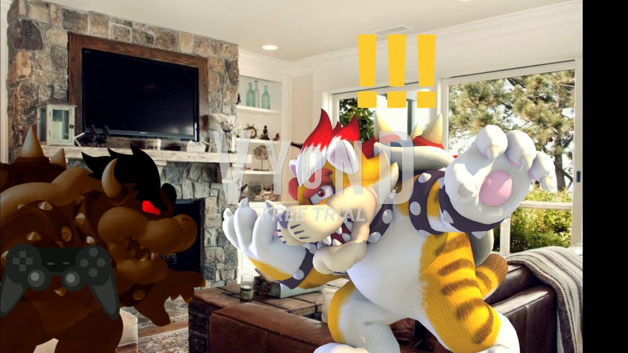 Dark Wood Bowser Forces Meowser To Reunite With Pink Gold Peach/Forces Meowser To Watch NKP